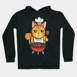 Orange Tabby Cat Chef Hoodie